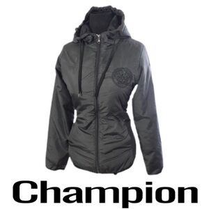 Champion Excellence Heritage Tradition Hooded Gray Jacket Women’s Size Small